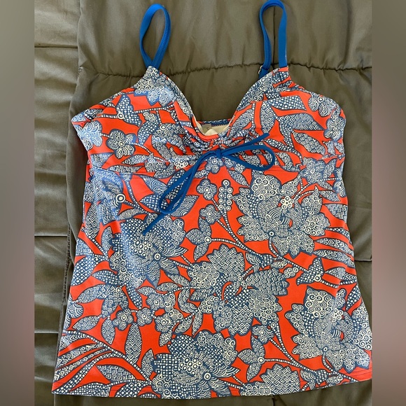 Lands' End Other - Lands End Tankini Top Size 8 Shelf Bra Padded Underwire